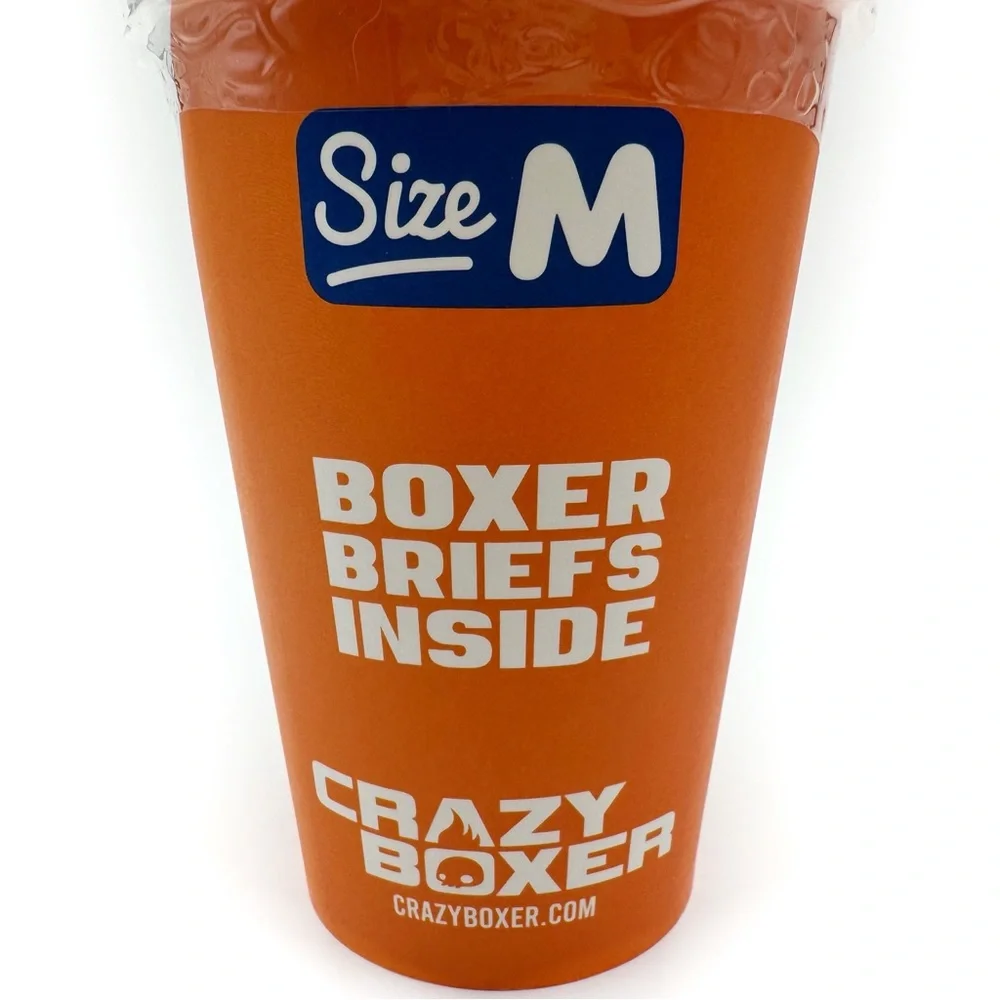 Fanta Orange Soda Crazy Boxer Briefs Mens Medium Underwear Fun Novelty Gift